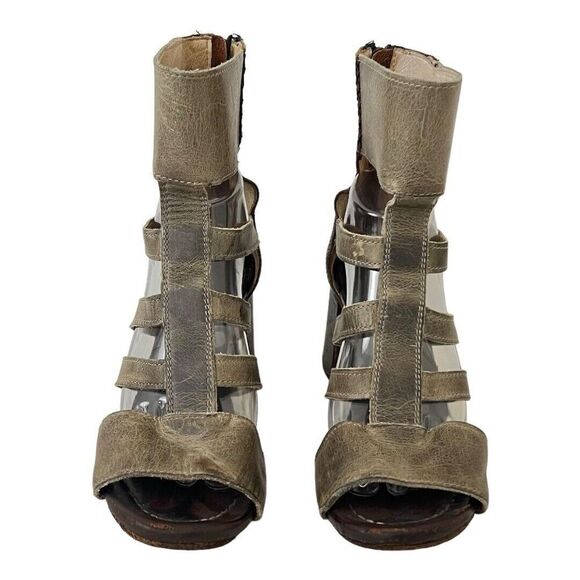 Freebird by Steven Raven Gladiator Sandals Shoes Women's Size 9 Gray Brown - Picture 2 of 8